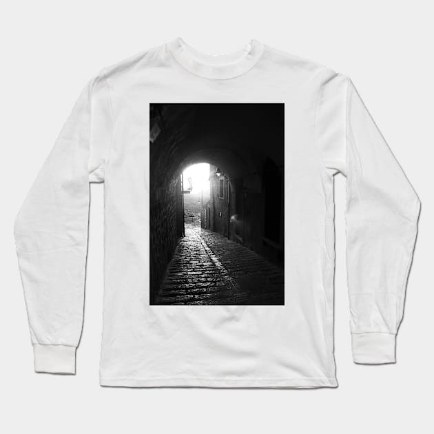 Via Teatro. An Archway in Calascibetta, Sicily. 2012 Long Sleeve T-Shirt by IgorPozdnyakov